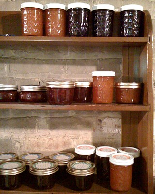 jam on the shelves